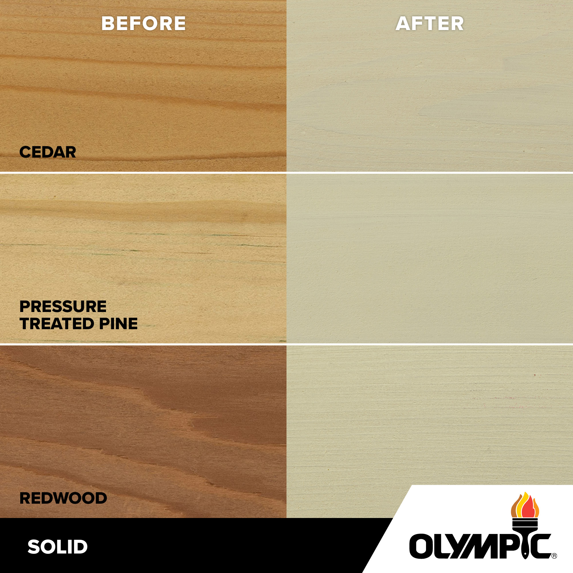 Exterior Wood Stain Colors - Outside White - Wood Stain Colors From Olympic.com