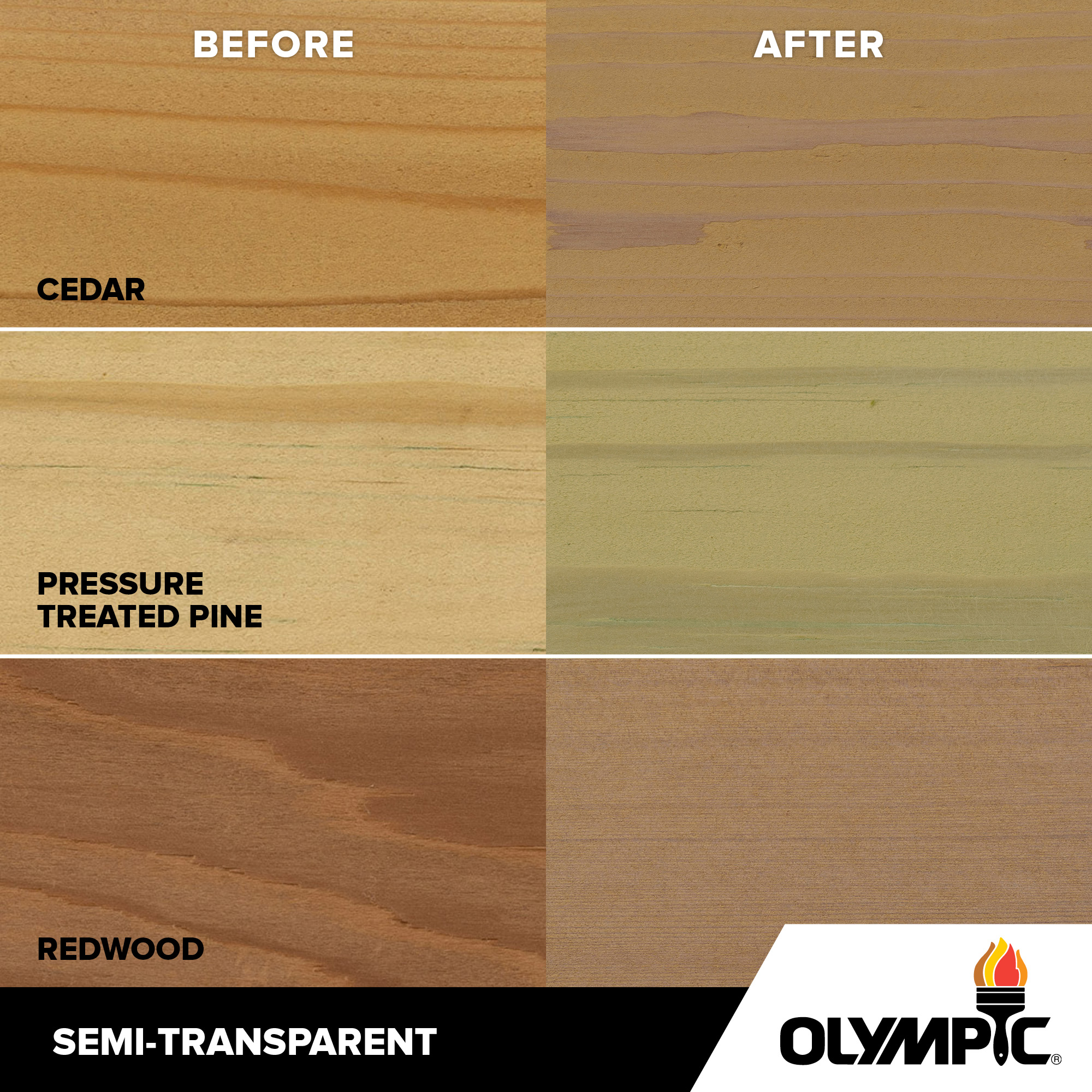 Exterior Wood Stain Colors - White Birch - Wood Stain Colors From Olympic.com
