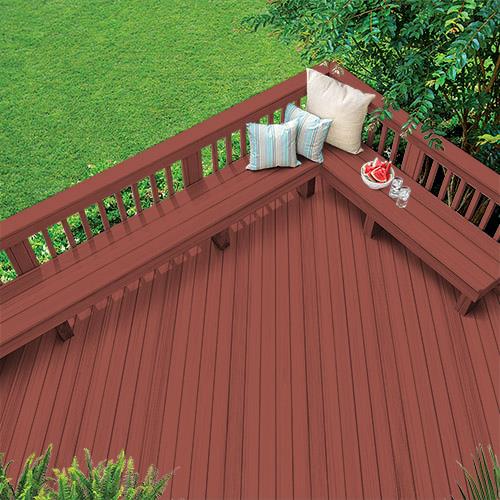 Exterior Wood Stain Colors - Spiced Red - Wood Stain Colors From Olympic.com