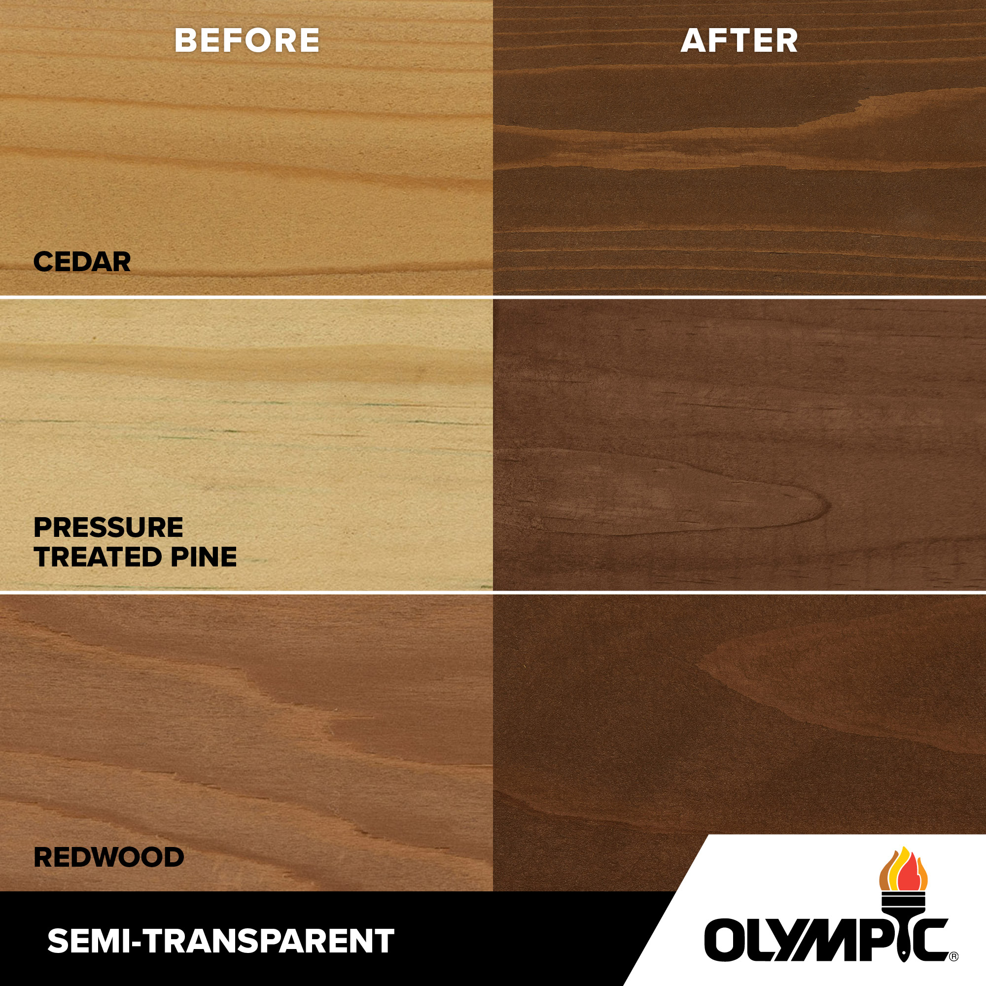 Exterior Wood Stain Colors - Walnut - Wood Stain Colors From Olympic.com