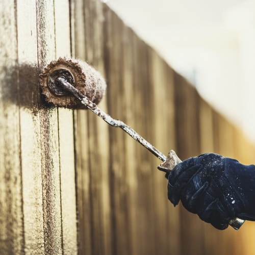 How To Stain A Fence With A Roller