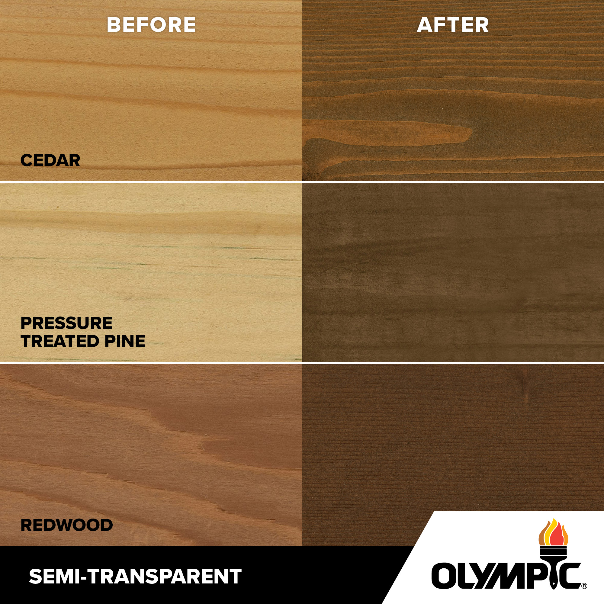 Exterior Wood Stain Colors - Dark Oak - Wood Stain Colors From Olympic.com