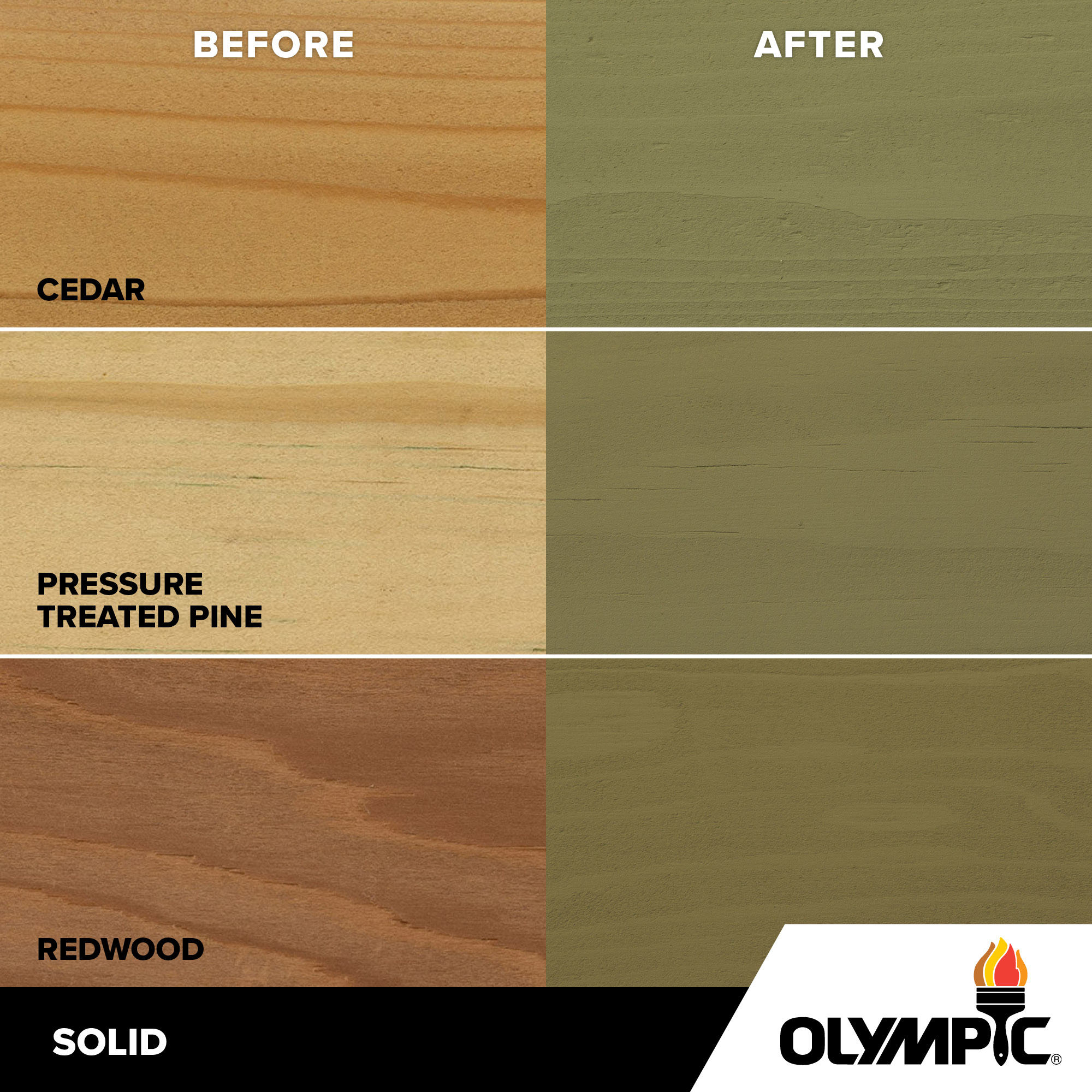 Exterior Wood Stain Colors - Sage - Wood Stain Colors From Olympic.com