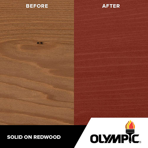 Exterior Wood Stain Colors - Spiced Red - Wood Stain Colors From Olympic.com