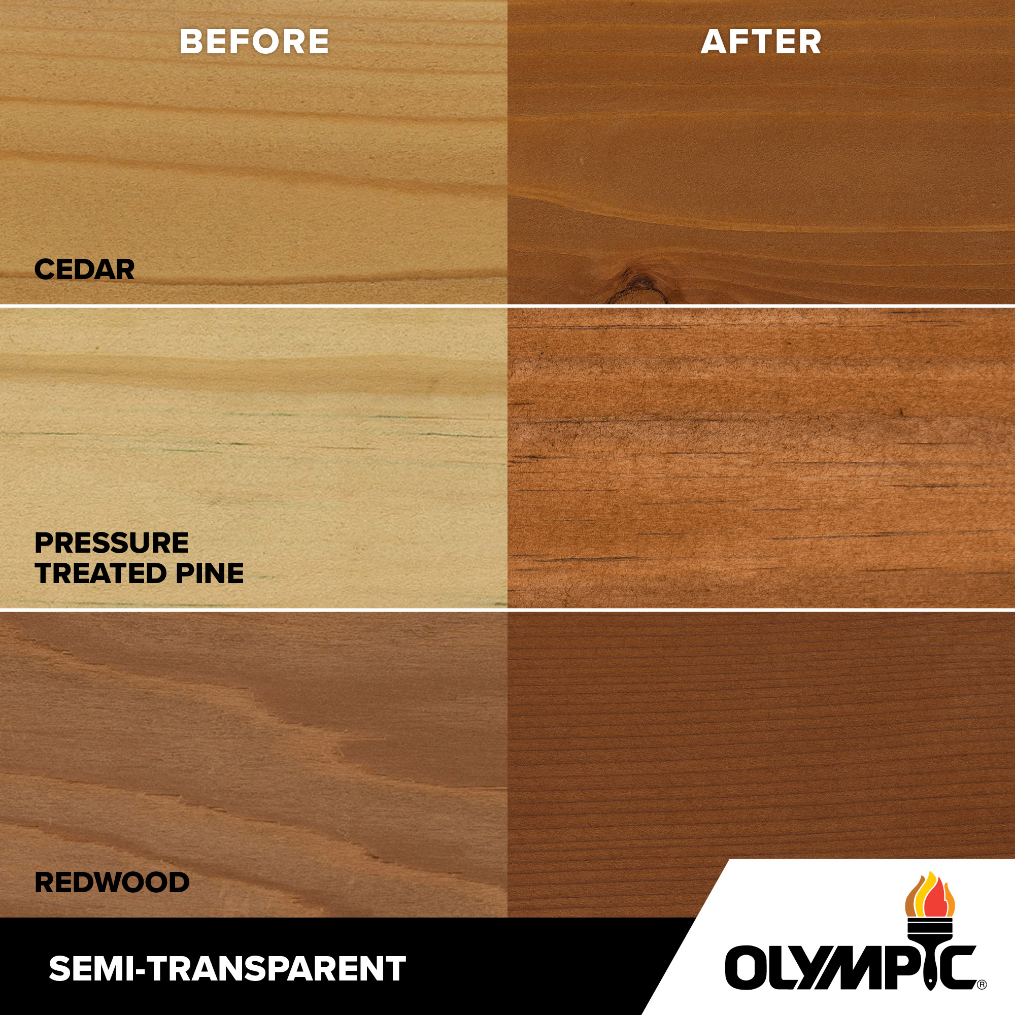 Exterior Wood Stain Colors - Rustic Cedar - Wood Stain Colors From Olympic.com