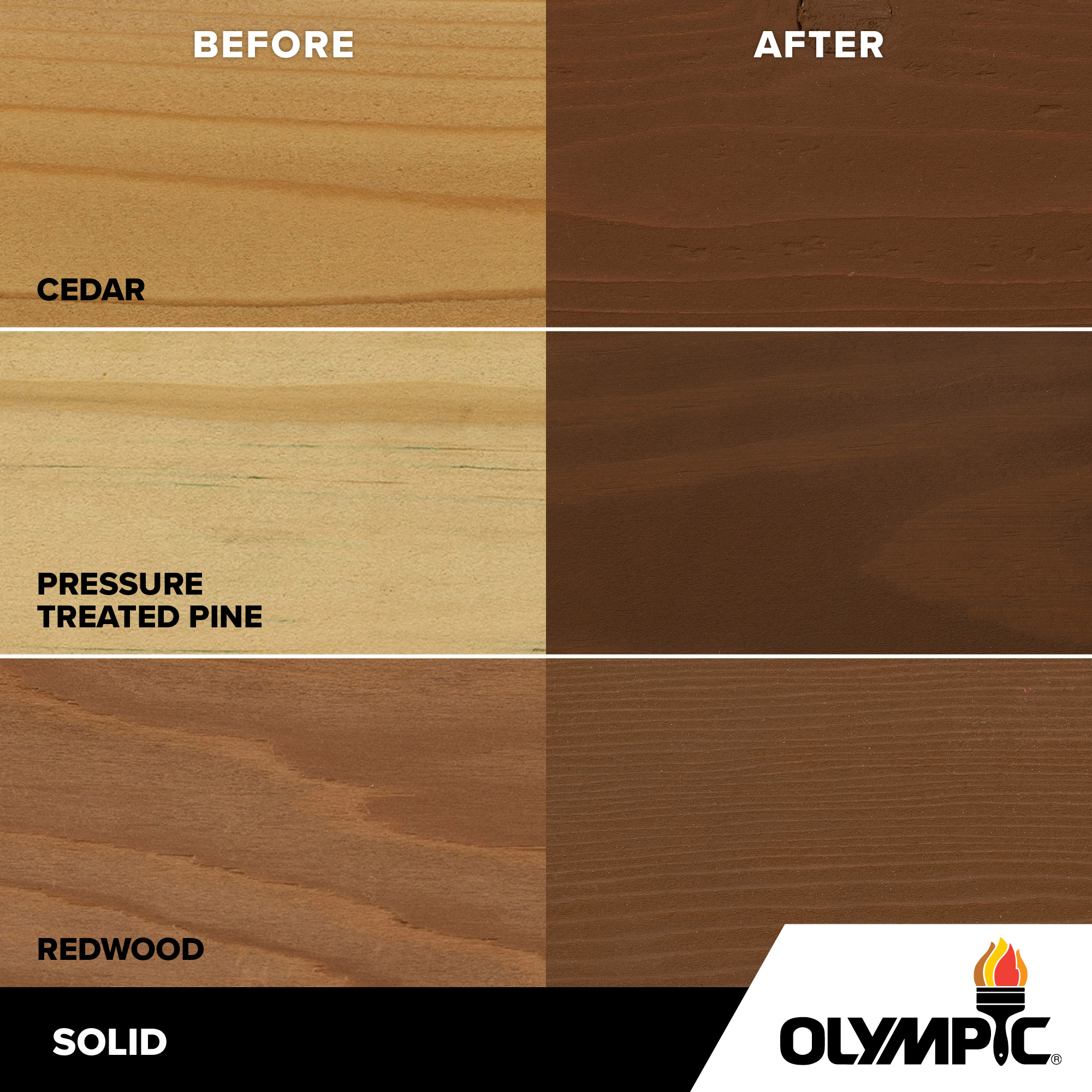 Exterior Wood Stain Colors - Chestnut Brown - Wood Stain Colors From Olympic.com