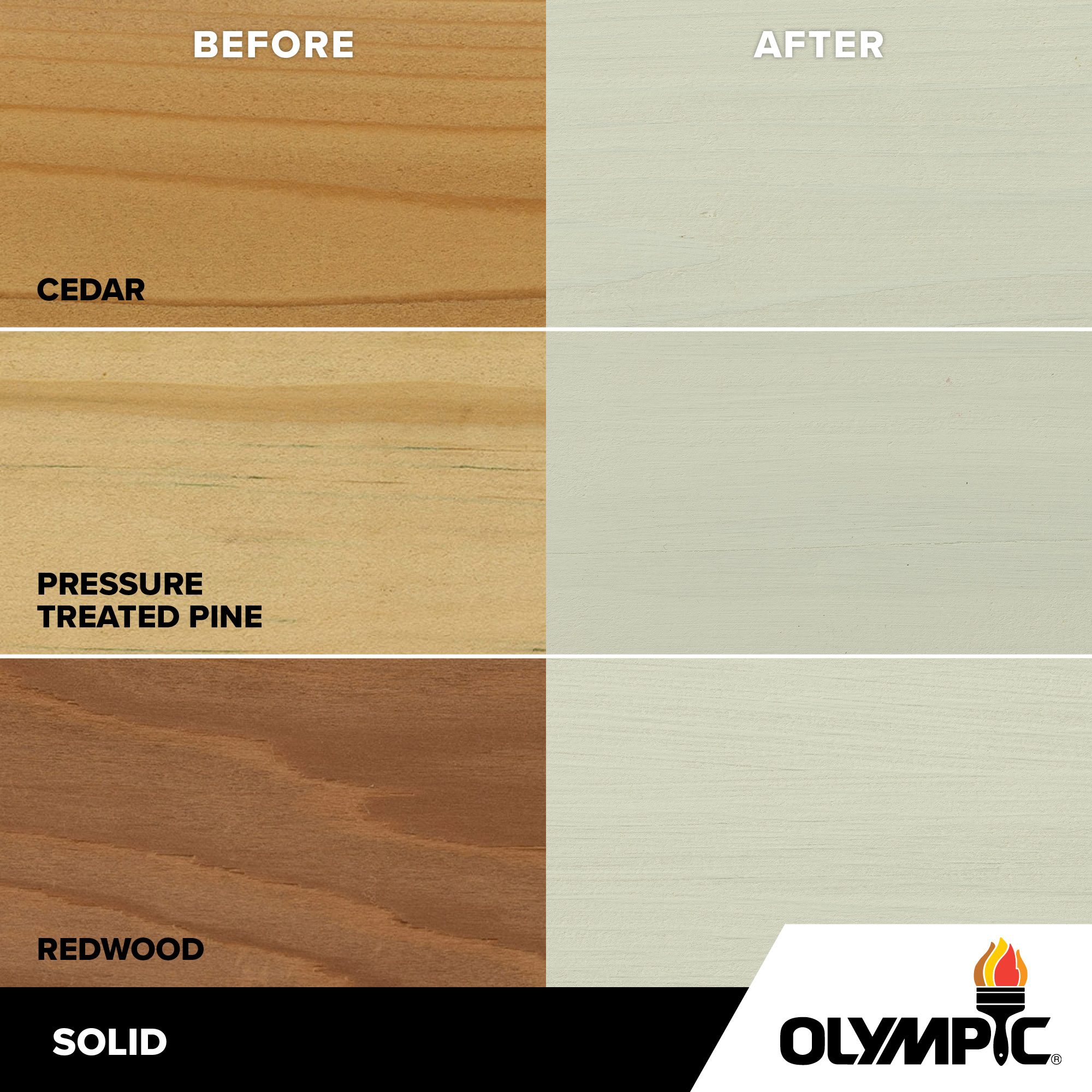 Exterior Wood Stain Colors - Avalanche - Wood Stain Colors From Olympic.com