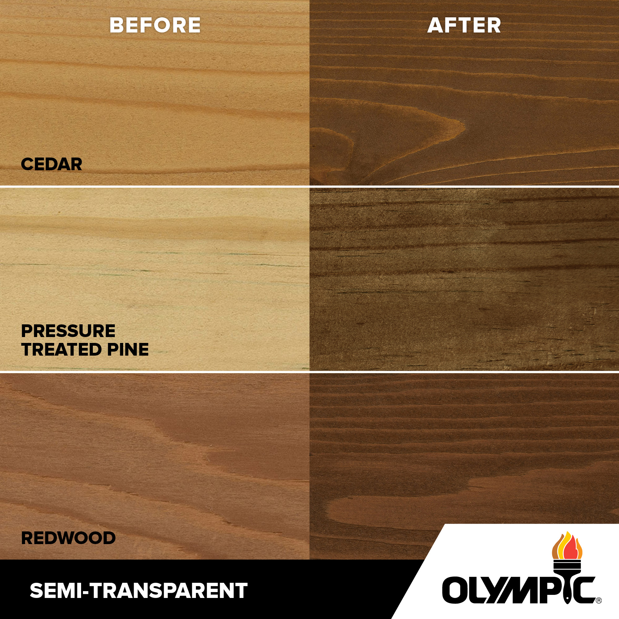 Exterior Wood Stain Colors - Black Walnut - Wood Stain Colors From Olympic.com